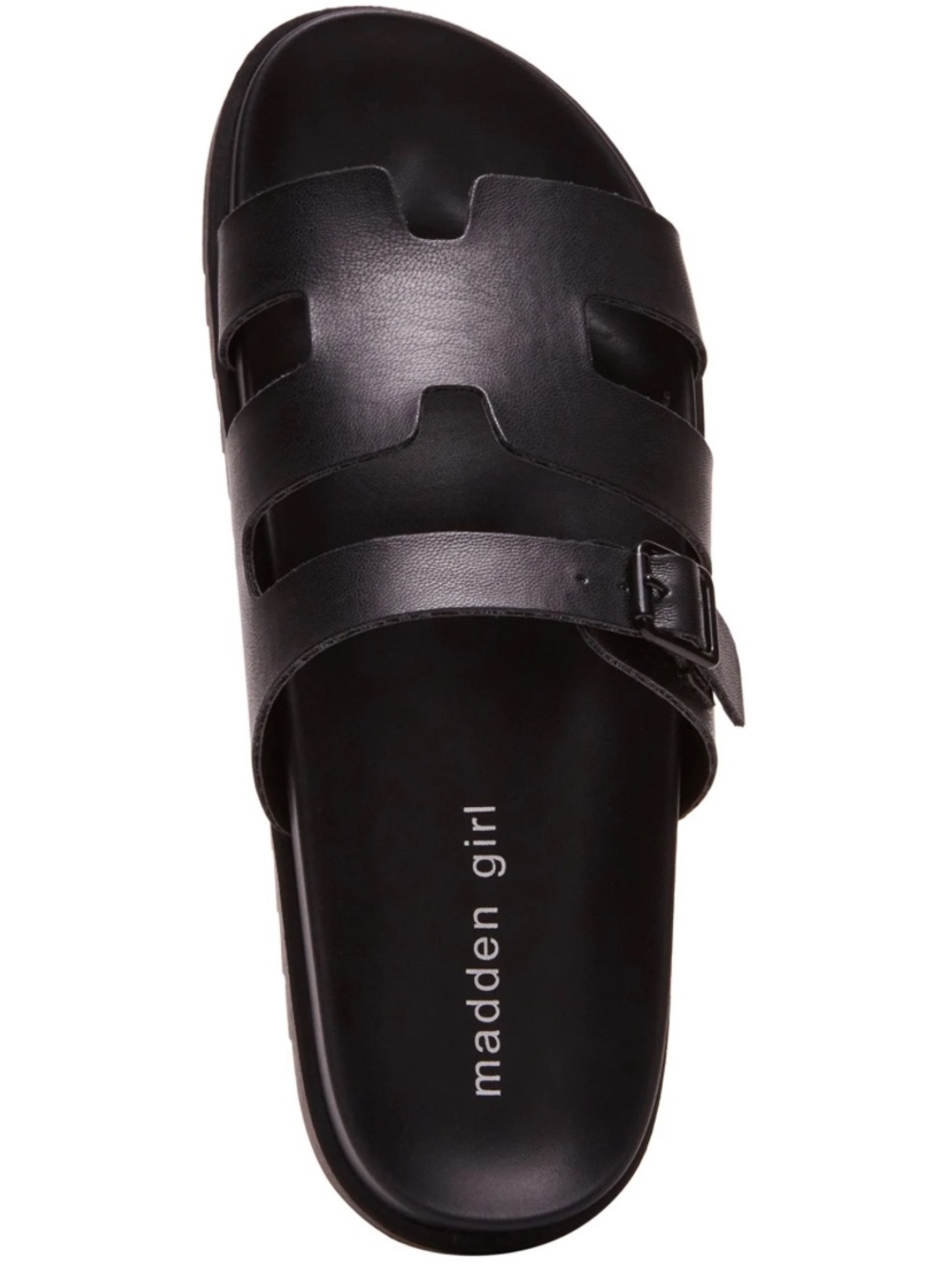 Madden Girl Women's Darlaa Footbed Flat Slide Sandal